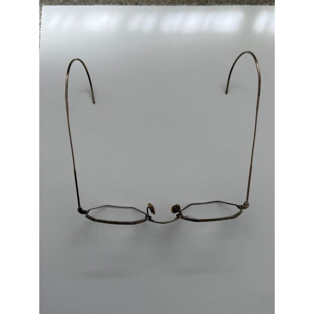 Vintage SHURON 1/10 12K GF Octagon Ful Vue Etched Rimmed Eyeglasses W Case - Picture 13 of 14